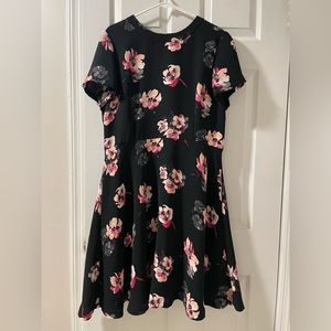 Talbots size 16 floral fit and flare dress